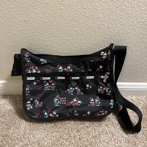 Lesportsac Mickey Loves Minnie Hobo Crossbody